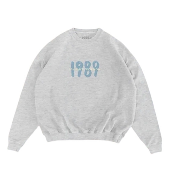 Taylor Swift Sweaters - Taylor Swift TS 1989 Spotify Grey Crew Sweatshirt